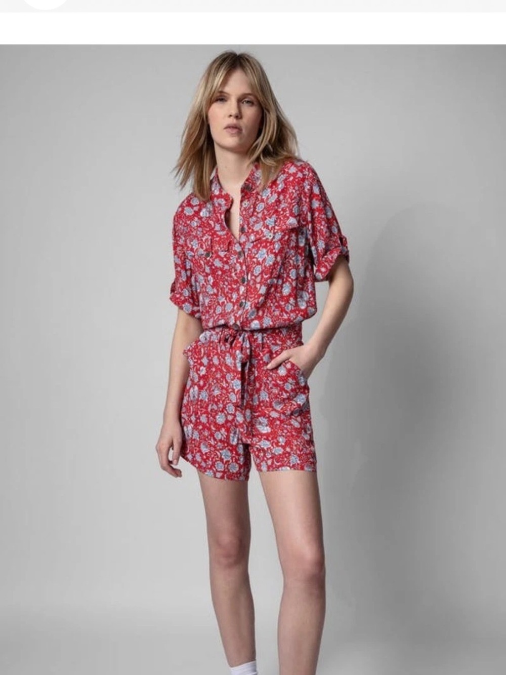 Zadig & Voltaire Cookis Flower Field Romper